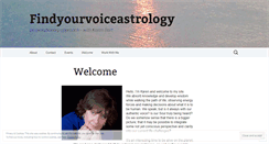 Desktop Screenshot of findyourvoiceastrology.com